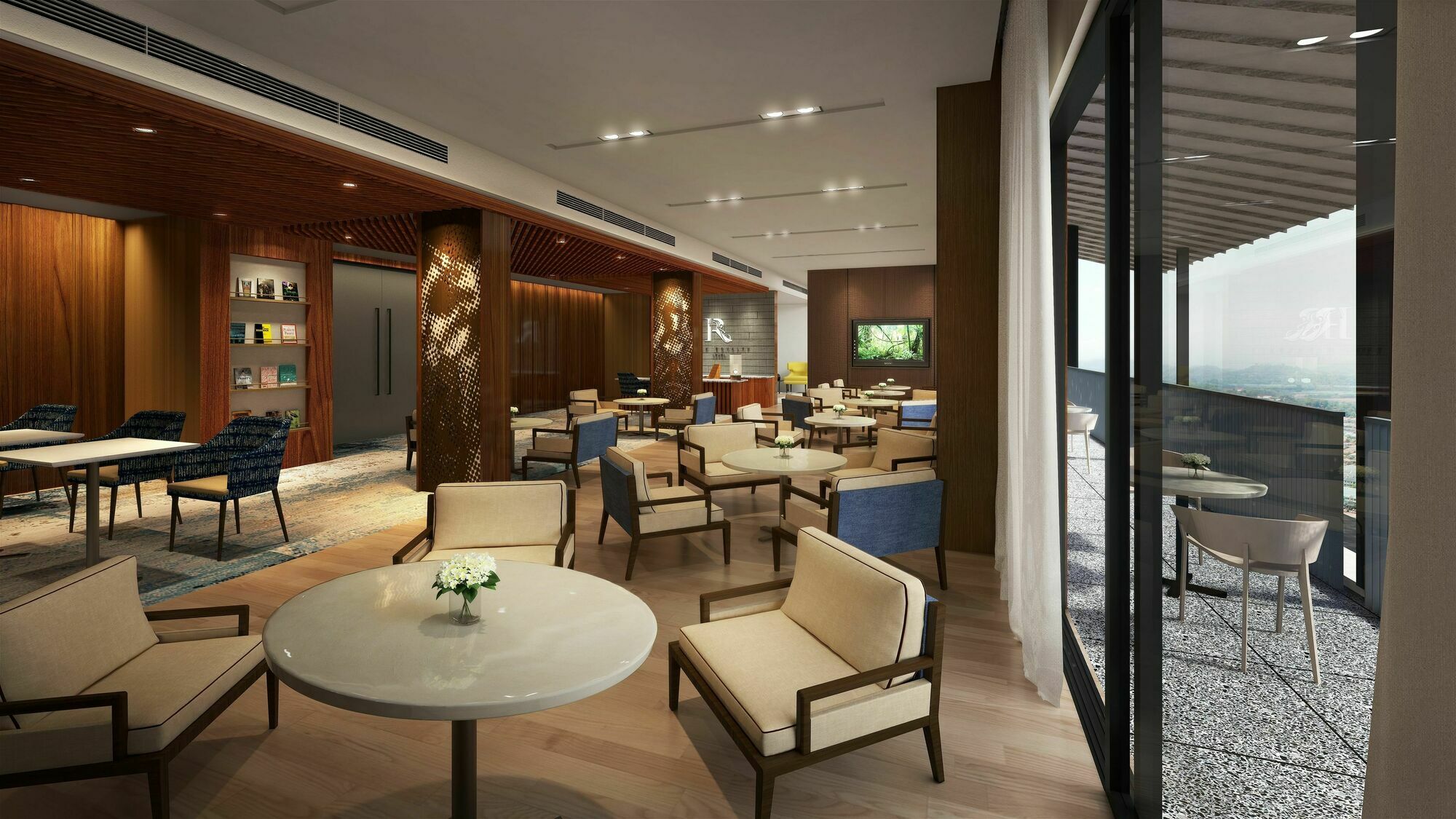 Hard Rock Hotel Desaru Coast Eksteriør billede The Club lounge at KLIA